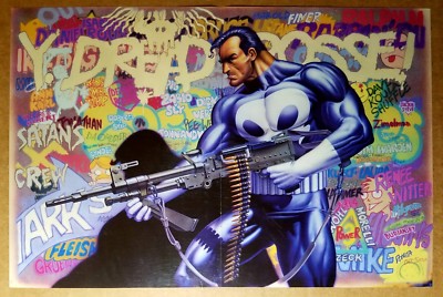 Punisher Graffiti Marvel Comics Poster by Mike Zeck | eBay