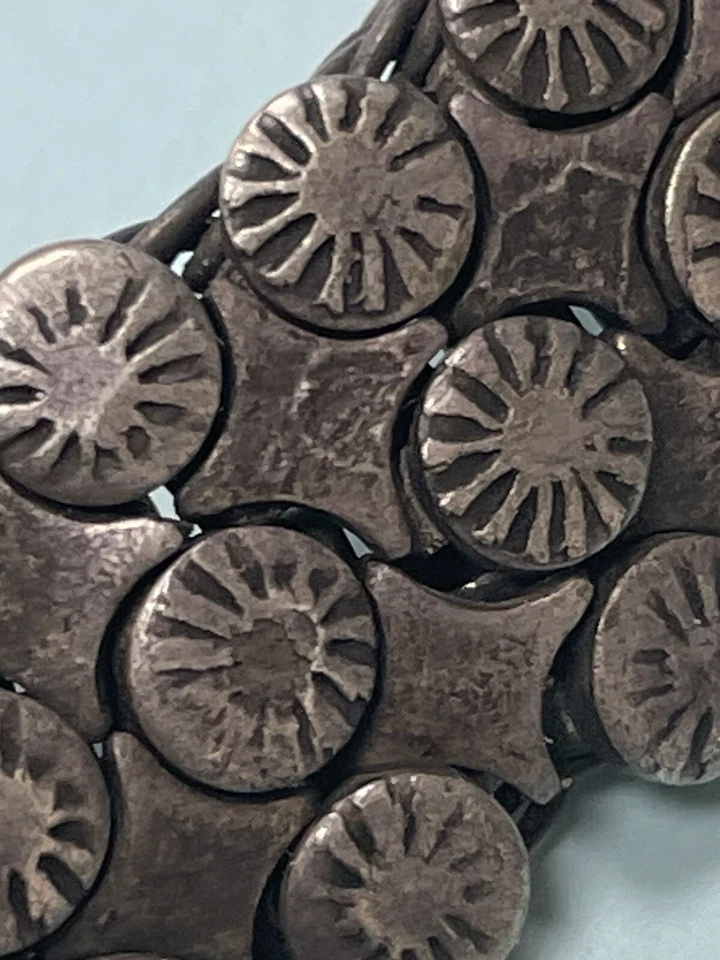 Antiguo collar colgante de plata otomana con dije pesado vintage 102 gramos R75 Foto 3 de 4