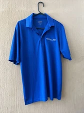 Polo Shirt Mens Medium Blue  Hackberry Creek Golf Country Club irving texas