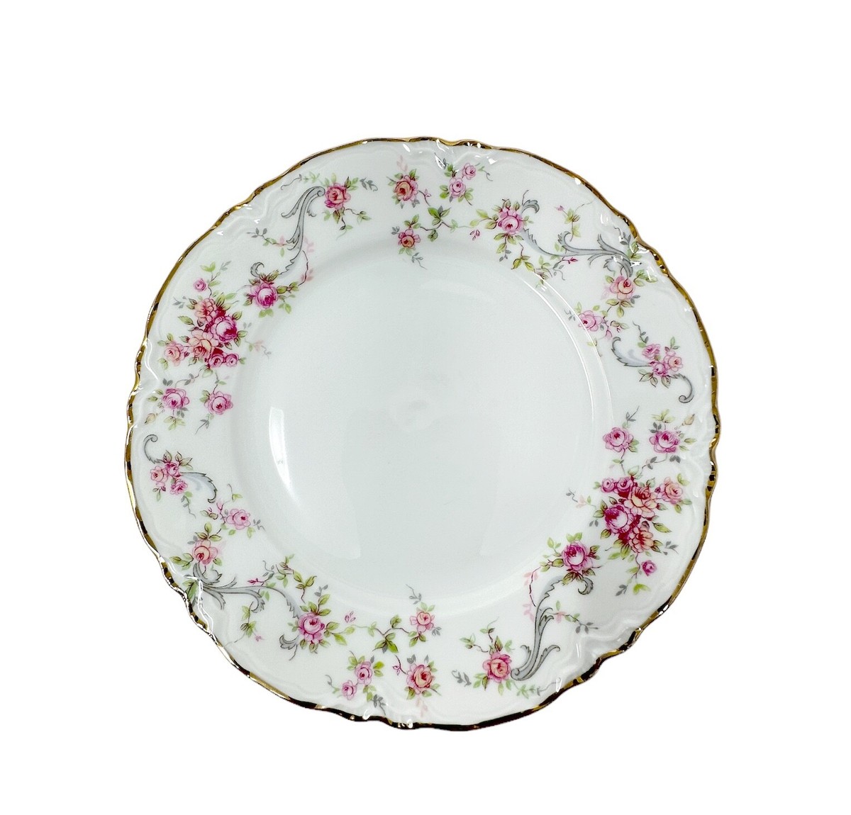 10 Hutschenreuther Richelieu Bread & Butter Plates Pink Rose Gold