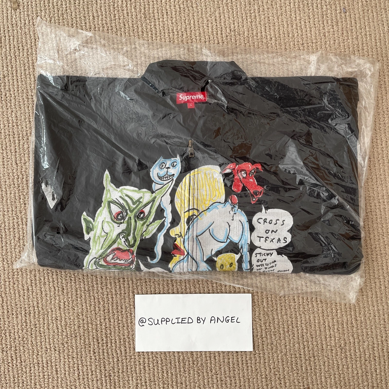 Veste de travail Supreme x Daniel Johnston   Noir, taille L ✅ PRÊT À ENVOYER 2