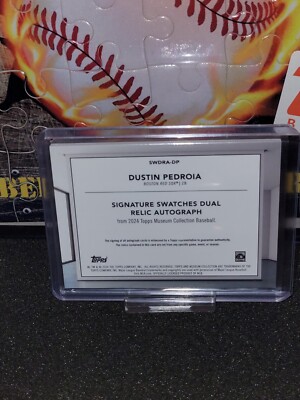 2024 Topps Museum Collection Dustin Pedroia Dual Patch Auto #/199