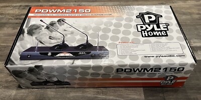 Pyle PDWM2150 Professional Conference Desktop VHF Wireless Microphone System