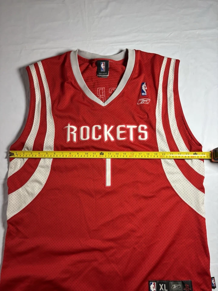 Camiseta deportiva de baloncesto vintage de Tracy McGrady Houston Rockets NBA Reebok adulto XL #1 Foto 3 de 4