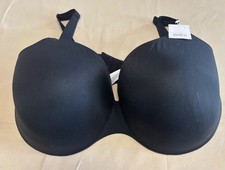NEW AUDEN Womens Black Lightly Lined Demi Coverage Underwire Bra 46DD NWT