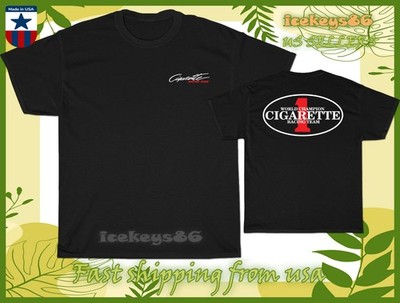 cigarette racing team t shirt New Cigarette Racing Boats Logo Men's T-Shirt American Size T-Shirt