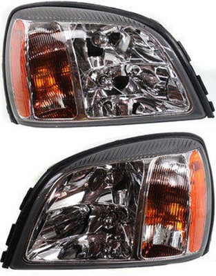 For 00 01 02 Deville Headlight Headlamp Front Head Light Lamp with Bulb PAIR SET
