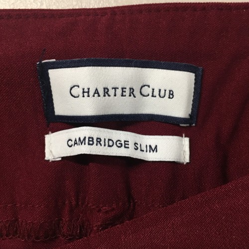 Pantalones Charter Club Cambridge de pierna ajustada para mujer 4 suéteres lisos borgoña tiro medio - Imagen 21 de 24
