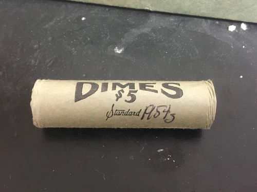 1954 S Roosevelt Dime  ROLL S - BU - Uncirculated - SILVER BR. Uncirculated