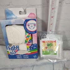 Baby Alive Doll Refill Replacement - 6 Diapers and 11 Green Veggie Powder Food