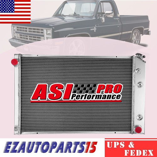 3 Row Aluminum Radiator For 1973-1991 Chevy C10 C20 C30 K10 K20 K5 ...