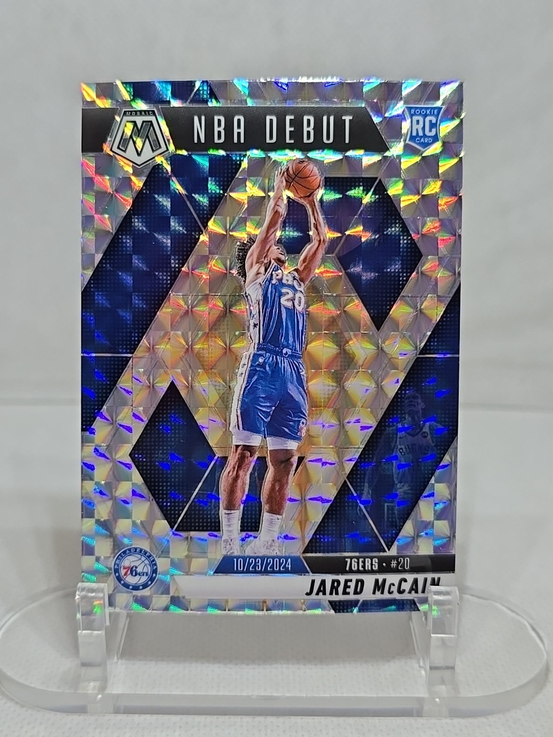 2024-25 Panini Mosaic - NBA Debut Jared McCain #263 Mosaic Prizm (RC)
