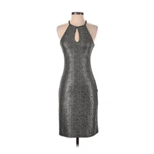 One Clothing Size S Silver Bodycon mini cocktail Dress 