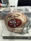 John Taylor Autographed Mini Helmet Riddle San Francisco 49ers 3x SB Champion
