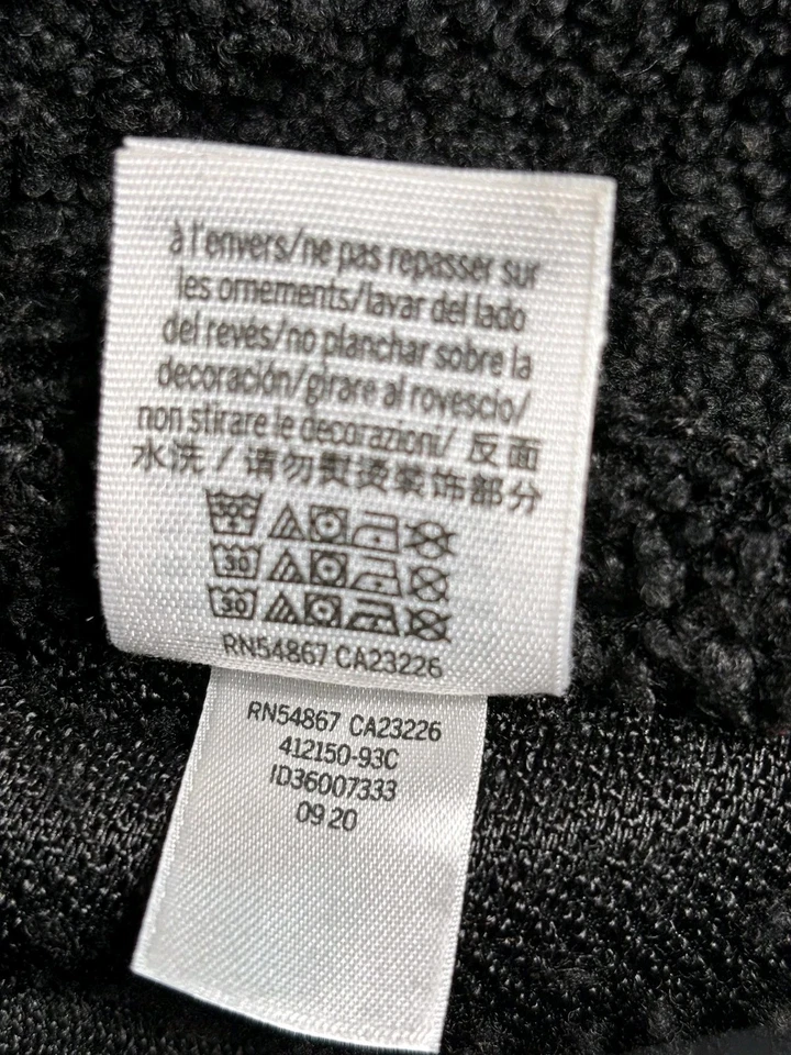 Pink by Victoria's Secret Sherpa Jacket Womens XL Black Snap Front Lightweight  - Image 4 of 4