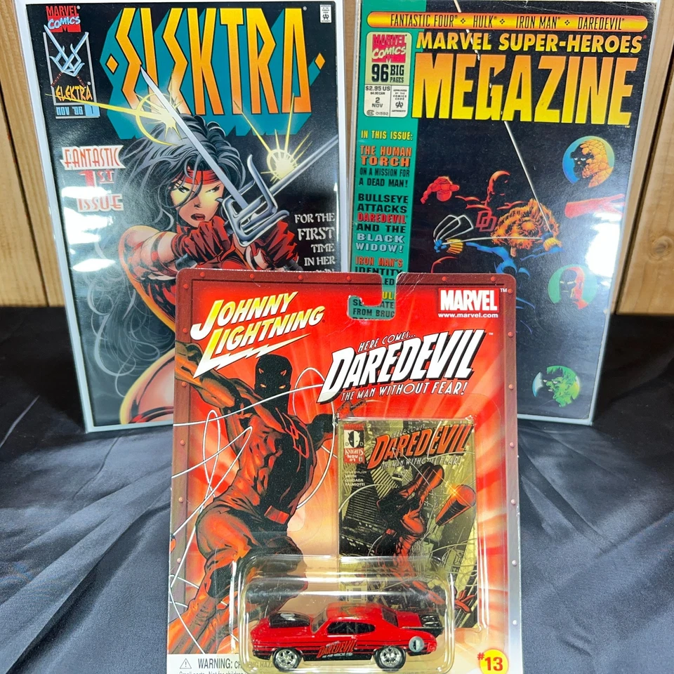 Daredevil Marvel Comics Johnny Lightning Collection Electra #1 - Free Shipping! - Image 2 of 4