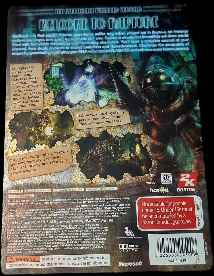 Bioshock Collectors Edition Metal Box xbox 360 - Image 2 of 3