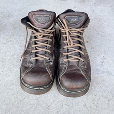 Vintage 90s Dr Martens 9763 Brown Leather Boots Made England UK 8 US Mens 9 Y2K