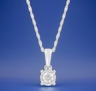 NEW! Effy Sterling Silver & Lab Grown Diamond Pendant Necklace/ A Great Gift ! — photo 1