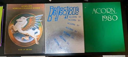 Acorn Annual Yearbook Norfolk Collegiate School Norfolk VA 1979 1980 1981 Lot