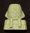 McCoy MCM Ceramic Pottery Humpty Dumpty Planter Vase•Celadon Green Nursery Rhyme