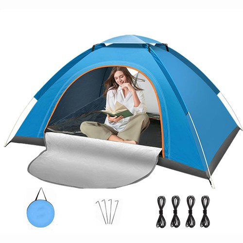 2-3 Man Automatic Instant Double Layer Pop Up Camping Tent Waterproof Outdoor UK - Picture 3 of 16