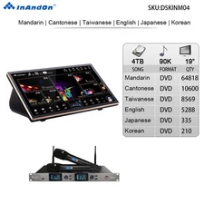 InAndon KV 19" Touch screen Karaoke Player 4T 90K songs