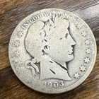 1903-O 50C Barber Half Dollar Actual Coin Read Descript Collectors Bargain
