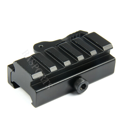 5-Slot Quick Release Detach QR QD 1/2'' Mini Riser Block Mount for Picatinny Rail