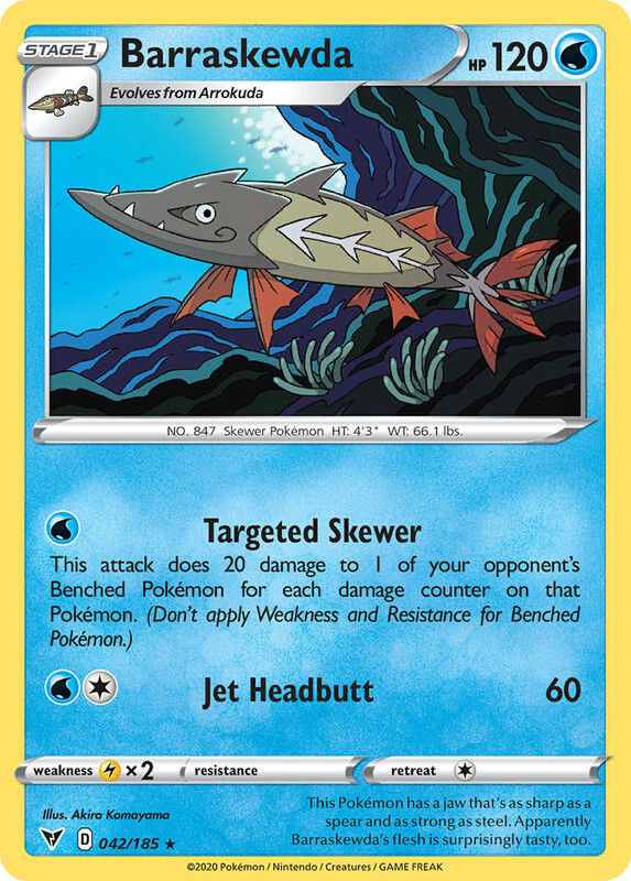 Barraskewda 042/185 Rare Vivid Voltage Pokemon TCG