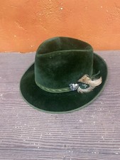 Vintage German Bavarian Alpen Fedora Hat Feat...