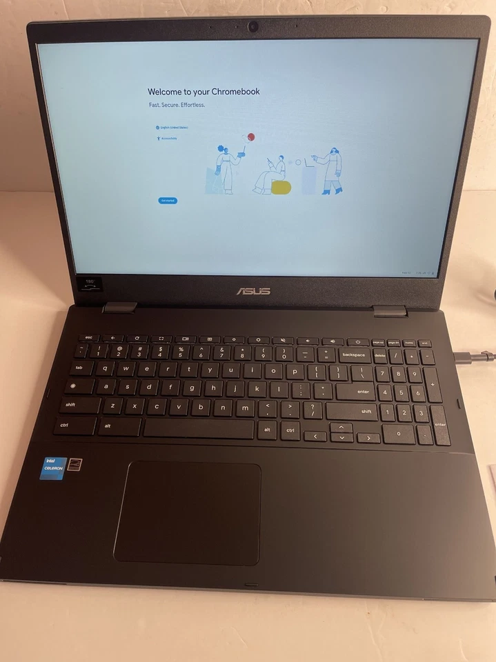 ASUS Chromebook CX1, 15.6" FHD, Intel Celeron N4500, 128GB, 8GB RAM, ChromeOS - Image 3 of 4