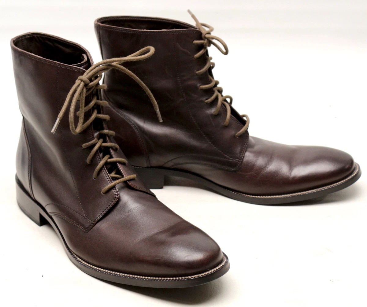 Cole Haan Williams II Mens Dress Boots 11.5 M Brown Leather Lace