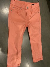 NWT New Girls Kids Seven 7 For All Mankind Jeans Fashion Pants Salmon Peach Sz 8