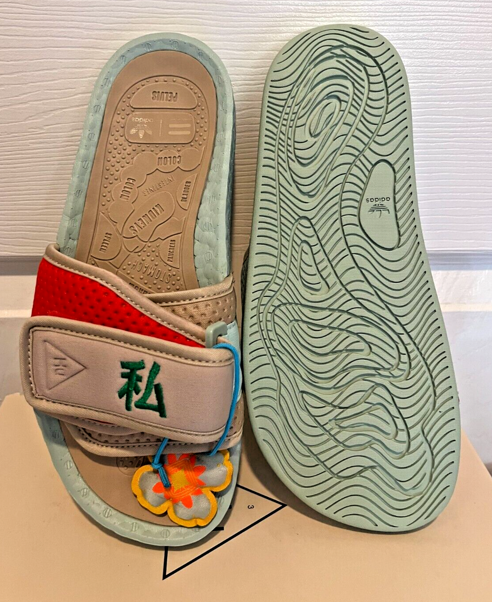 NIB Adidas Pharrell Chancletas Hu Slide Sandals Mens 5, Womens