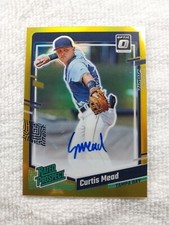 2023 Donruss Optic Rated Prospect Signatures Gold Prizm 10/10 Curtis Mead Auto