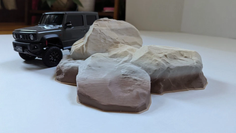3D Printed Indoor RC Crawling Terrain - SCX24 TRX4M Mini-Z 4x4 Display Stand - Image 4 of 4