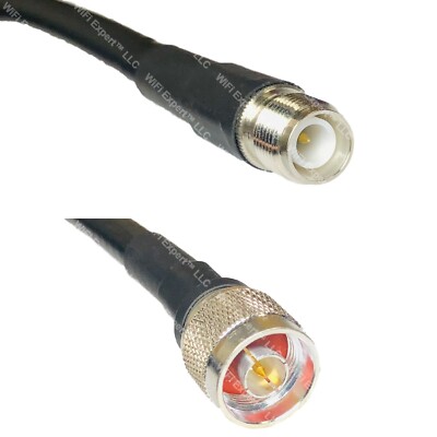 LMR400 RP-TNC FEMALE to N MALE Coaxial RF Cable USA-Ship Lot