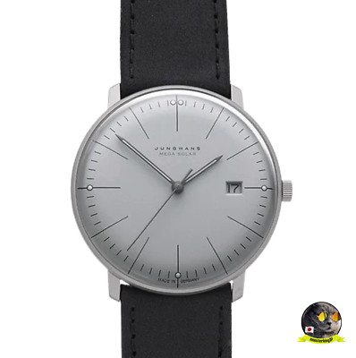 Junghans Max Bill Mega Solar 059/2022.02 Sapphire Glass 38mm Men's Watch NEW