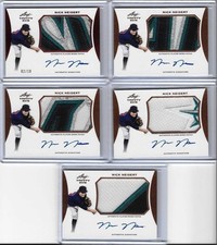 2015 Leaf Trinity NICK NEIDERT 3 Color Patch Bronze Foil Auto RC Mariners