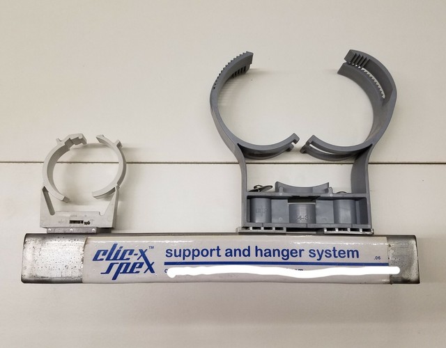 Clicx 3/4" 25 Plastic Pipe Clamp Hanger Range .969" 1.094" 14