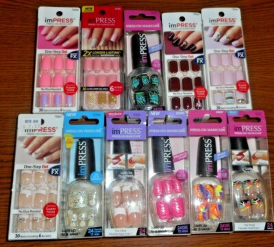 IMPRESS PRESS-ON MANICURE FALSE NAIL SETS *SEE VARIATIONS FOR SHADES*