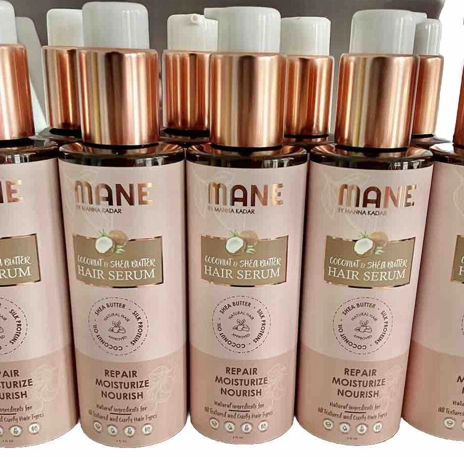 manna kadar Coconut And Shea Hair Serum Mane Strengthening Hair Serum
