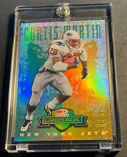 1998  CURTIS MARTIN DONRUSS CRUSADE GREEN #14  - (055/250) PATRIOTS JETS HOF
