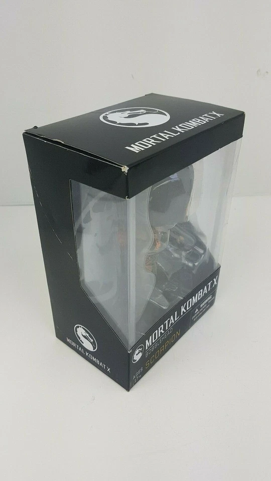 Mortal Kombat X Scorpion 6" Exclusive Arcade Block Bobblehead Brand New Sealed - Imagem 3 de 4