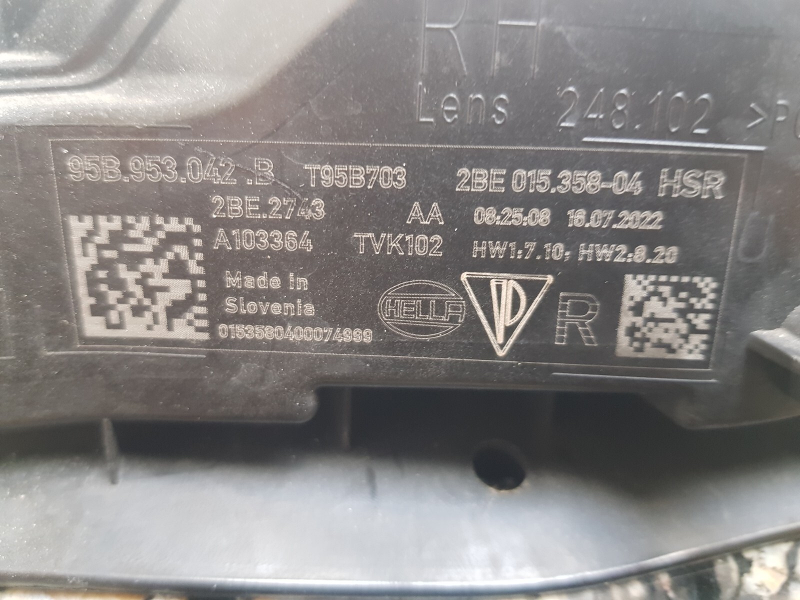 GENUINE PORSCHE MACAN DRIVERS SIDE DRIVING LIGHT 95B953042 B | eBay