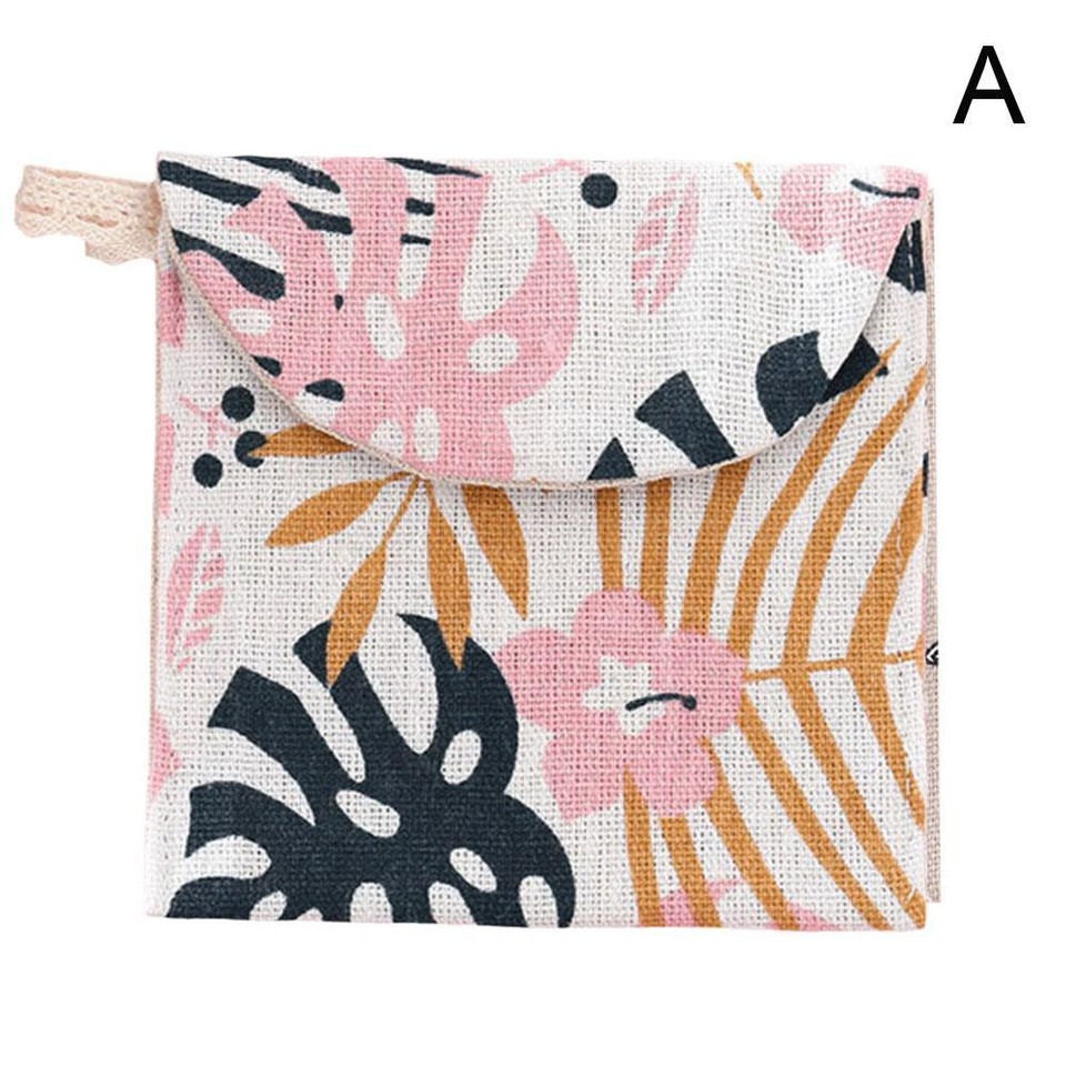Cute Sanitary Napkin Storage Bag Portable Menstrual Cup Pouch Period