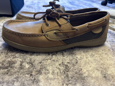 Maui Island Topsider Marlin Boat LaceUp Comfortable Shoe Womens 10W Brown 29977