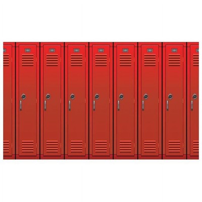 Beistle 53450 4 x 30 ft. Lockers Backdrop - Pack of 6