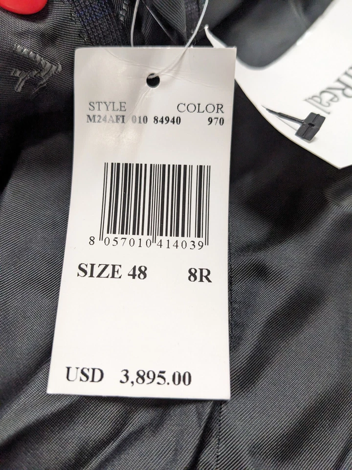 Isaia Napoli Blazer Jacket Men's 48 Wool Luxury Sports Coat Italy *PREOWNED - Image 4 of 4